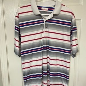 Striped Men’s Grand Slam Polo/Golf Shirt